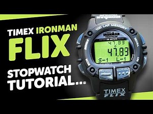 Timex IRONMAN FLIX - How To OPERATE the STOPWATCH / CHRONOGRAPH