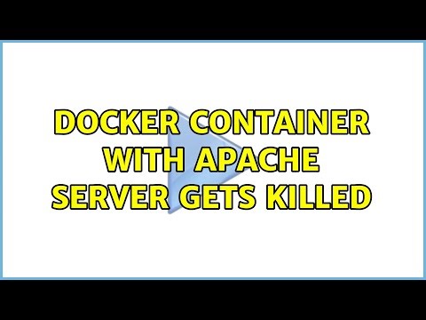 docker container with apache server gets killed