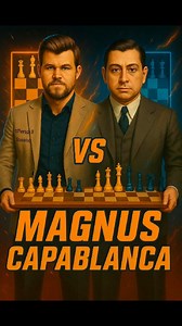 Batalla épica Magnus Carlsen Vs José Raúl Capablanca 🤯♟️🔥 #chessgames #chessmaster #ajedrezhistoria | El Mau