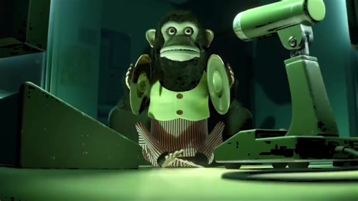 Mechanical Monkey Interaction in a Retro Workspace