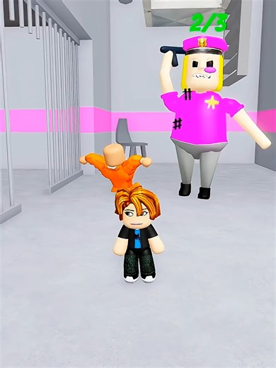 Bacon vs Police Girl: A Roblox Prison Run Showdown