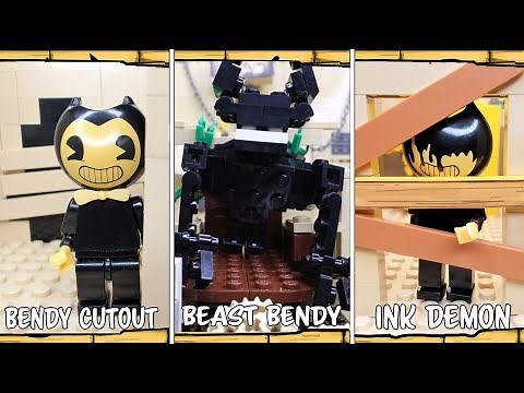 All Jumpscares Lego Bendy and the Ink Machine 1-5