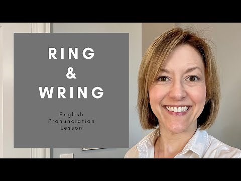 Learn to Pronounce RING & WRING - American English Homophone Pronunciation Lesson #learnenglish