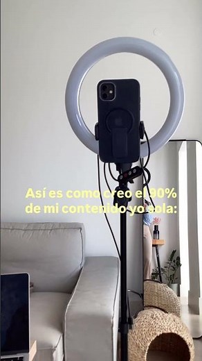 Así es como creo el 90% de mi contenido yo sola usando screen mirroring (duplicar pantalla)