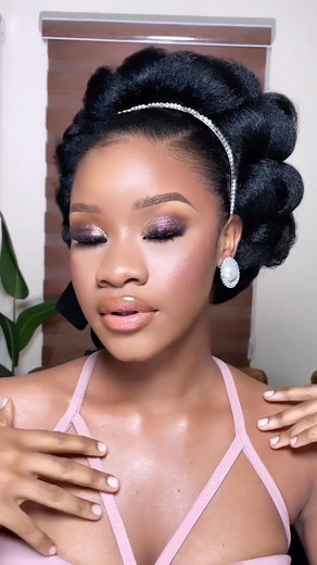 83K views · 6.7K reactions | Lovely Elegant Updo on natural hair @oludavid Good hair date . #updo #naturalhair #elegantupdo #protectivestyles | Protectivestyles | Facebook