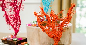 DIY Hot Glue Coral Art