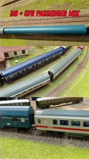 DB & CFR Passenger Train from 3 Angles 🚆| H0 Scale Multi View Action
