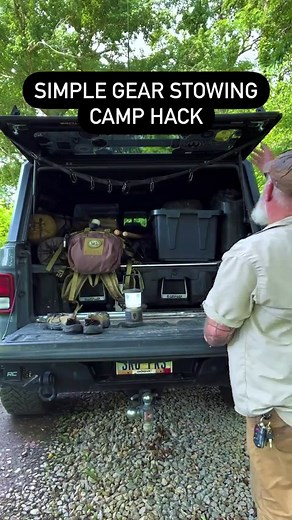 19K views · 1.1K reactions | Using Hammock Tree Straps as Gear Slings in Camp #outdoor #woodsman #camping #overland #jeep #gladiator #davecanterbury #forestlife | David Canterbury | Facebook