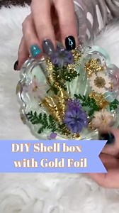 28K views · 166 reactions | Do it yourself .Shell box with gold foil. I quit... take all my money... this is awesome! #diy #creativeideas #awesome | LittleLee and Rose | Facebook