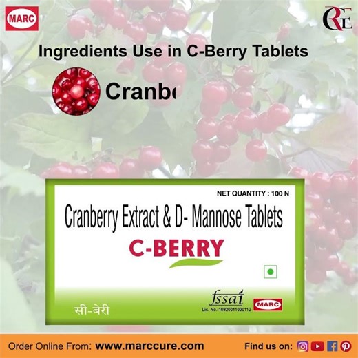 C-Berry: Best Cranberry Extract for UTI Relief | Natural Solution for Urinary Tract Health