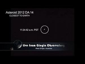 Asteroid Flyby - Actual Video Footage | 2012 DA14 | NASA JPL Space Science Video