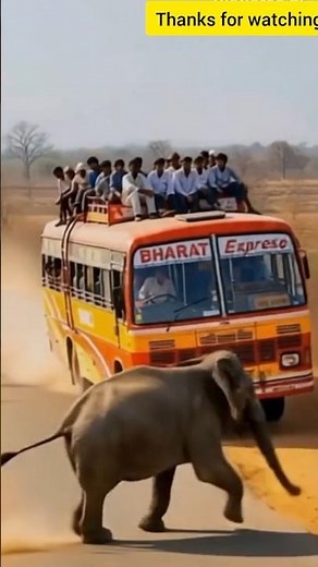 Elephant Chaos on Indian Road: Elephant Opens Bus Door, Steals Bag & Shocks Everyone!