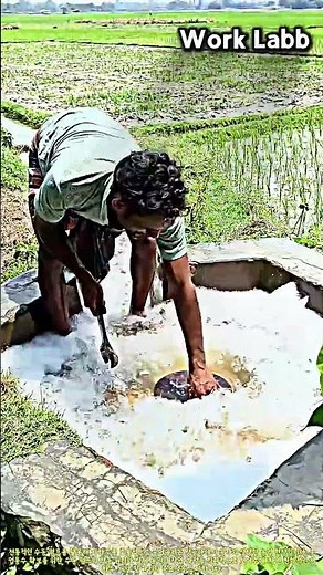 농업용수 확보를 위한 수동 지하수 펌프의 원리와 실제 활용 방법 #worker #process #agriculture #irrigation #groundwater