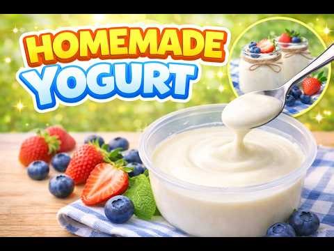 Homemade Yogurt Without Machine | Easy Kitchen Recipe