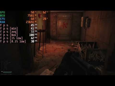 RX 6600M + R7 5800X - Tarkov (Customs Map) - 1080p Medium Settings