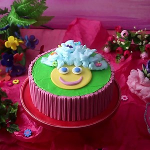 Our super cute Trolls Cake will be a hit at your next kids' birthday party! | New Idea Food