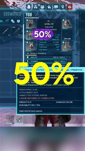 Fabricated Crossbow Buff in Ark Ascended