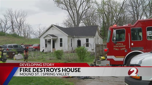 Fire destroys home in Spring Valley