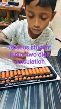 Two digit calculation do our junior student through abacus #followme #rightmentor #education