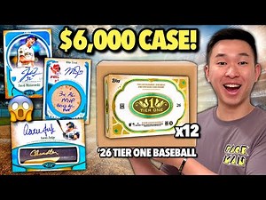 Opening a $6,000 CASE of the new 2026 TIER ONE BASEBALL! 😳🔥 '26 Topps Tier 1 BB Hobby Box Review