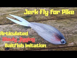 Slow Jigging Articulated Baitfish Imitation- Pike Fly - Jerk Streamer