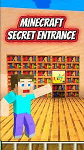 TIKTOK Hacks - Part 14 | 🤯Secret Entrance🤯 | Minecraft #minecraft #actingchallenge