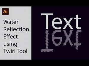 How to Make Water Reflection Effect in Adobe Illustrator | Twirl Tool
