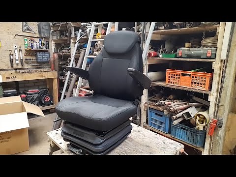 Universal mechanical suspension budget tractor seat overview and installation - United seats E85/C1