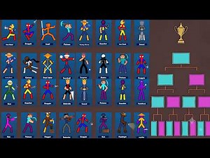 (Compilation 1-4)Stickman Fight Tournament / Supreme Duelist Stickman / Stickman Animation