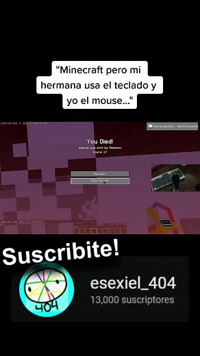 ¿Cómo jugar Minecraft con tu hermana usando el teclado y el mouse? | Tutorial de Minecraft