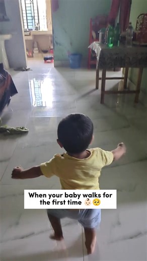 When your baby walks for the first time🥹❤️ #BabyFirstWalk #FirstSteps #ProudMomMoment #ProudDadMoment #BabyMilestone #TinyStepsBigDreams #GrowingTooFast #BabyJourney #LittleFeetBigSteps #CutestMomentEver #ParentingJoy #innocentsteps #babyvideos | Tales from My & Azan