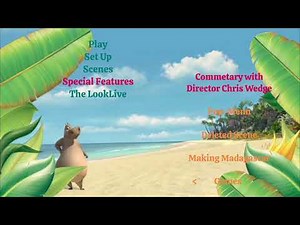 Madagascar 2002 2008 Blu ray Menu Special Features