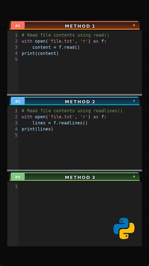 Python chaos expert | Read File Contents via 3 Methods Read File Contents via 3 Methods This content explores interesting aspects of this topic. The information... | Instagram