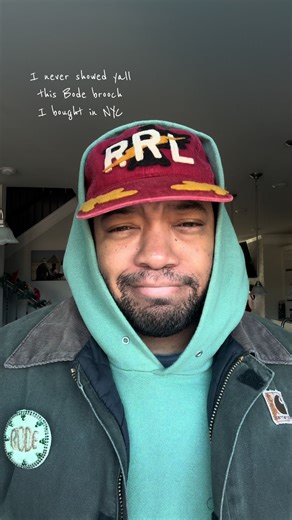 this Bode brooch is perfecto! The green, the cord embroidery, the handmade touches #bode #mensfashion #styleinspo #fashion