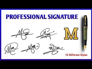Stylish M Letter Signature | Easy & Unique Handwriting Style Tutorial"