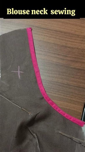 blouse neck sewing tips #shorts #sewing #stitch #silai #blouse #neck #kurti #tips #tricks #tailor