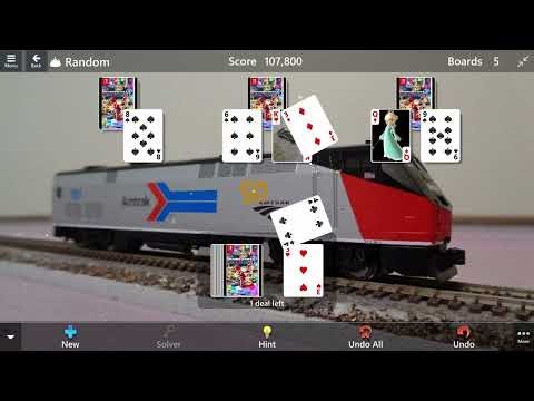 Microsoft Solitaire Collection Fall 2023 Custom Theme Preview-TriPeaks-Random Difficulty