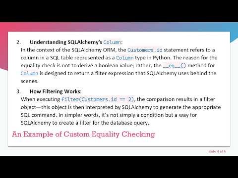 Understanding the double equal == Syntax in SQLAlchemy