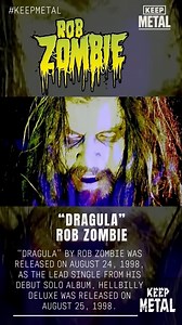 “Dragula” by Rob Zombie was released on August 24, 1998, as the lead single from his debut solo album, Hellbilly Deluxe. Hellbilly Deluxe: 13 Tales of Cadaverous Cavorting Inside the Spookshow International marked Rob Zombie’s explosive solo debut, blending industrial metal, groove-heavy riffs, and horror aesthetics—instantly becoming a defining album of late ’90s metal. 🤘🔥 #RobZombie #Dragula #HellbillyDeluxe #IndustrialMetal #HorrorMetal #fblifestyles | Keep Metal