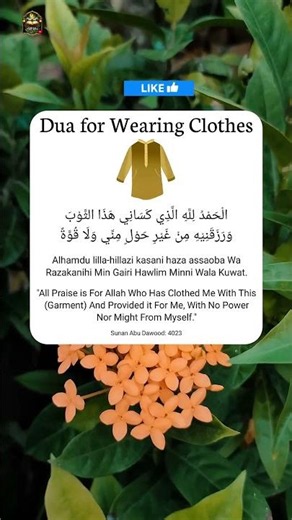 Dua for Wearing Clothes 🤲 | Sunnah Prayer Before Dressing