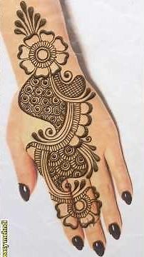 Back hand beautiful henna design- Simple & easy mehndi design for hands- Mehandi ka Design #mehandi