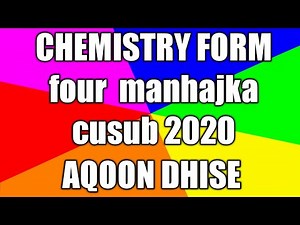 CHEMISTRY FORM FOUR | LESSON 3 | uses of Hydrocarbons | Af Soomaali