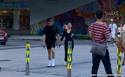 Jake Cuenca naispatang may ka-holding hands sa BGC