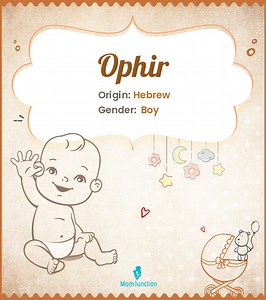 Ophir Name Meaning, Origin, History, And Popularity