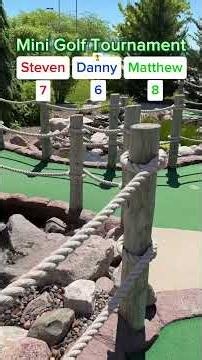 Mini Golf Tournament #3 18 holes (Hole 4) #golf #minigolf #viral #puttputt #puttputtgolf #fun