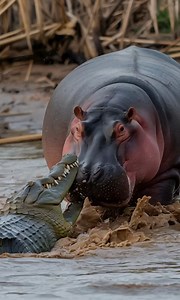 Croc vs Hippo | Wild Animals