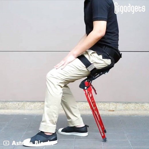 207K views · 2.4K reactions | This wearable chair lets you sit anywhere. | GIGadgets | Facebook