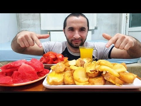 Most Satisfying ASMR Breakfast Ever 🍳🍉 | No Talking Eating Sounds Mukbang #mukbang