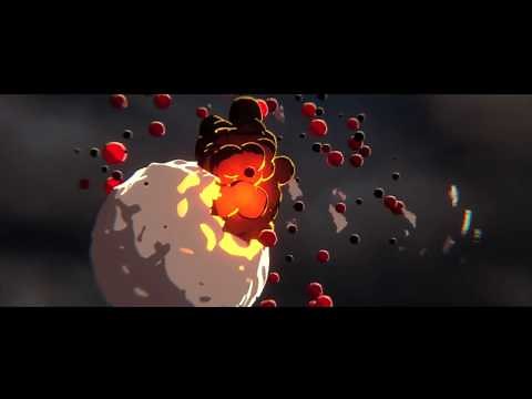 blender 3DCG Rock Explosion animation