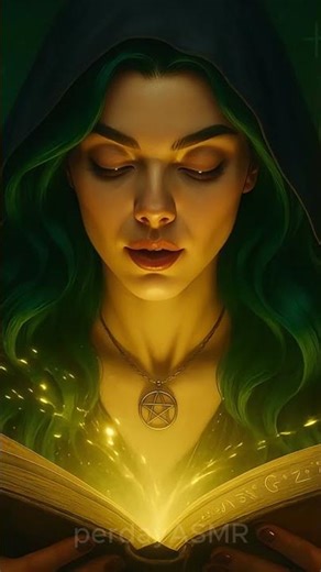 AI Girl Makes A Spell ASMR #asmr #satisfyling #aivideo #witchcraft